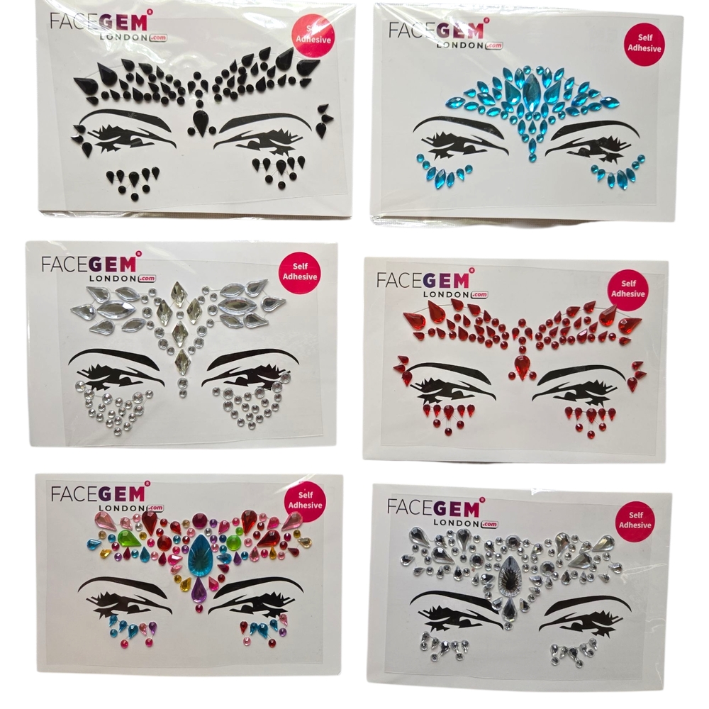 Self-Adhesive Face Gems | Festival |Carnival